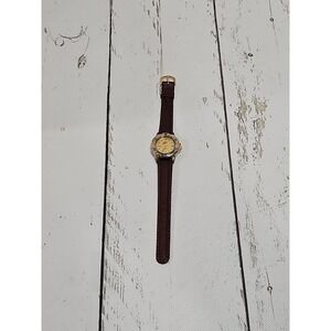 Vintage Nike Water Resistant Quartz Watch Unisex Brown Leather Band